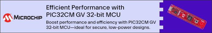 Image of Microchip Technology PIC32CM GV 32-bit MCU Banner