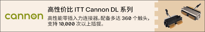 Image of ITT Cannon DL Series – ZIF Connector Series Banner
