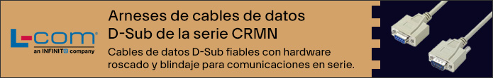 Image of L-Com CRMN Series D-Sub Data Cable Assemblies Banner