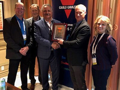 image of Carlo Gavazzi Honors Digi-Key with Outstanding Distributor Achievement Award, 2019