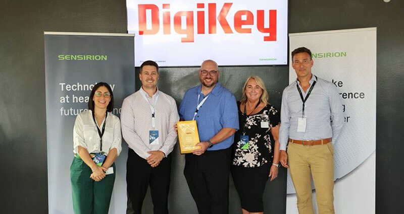 Image of DigiKey Receives Sensirion Global Distribution Excellence Award