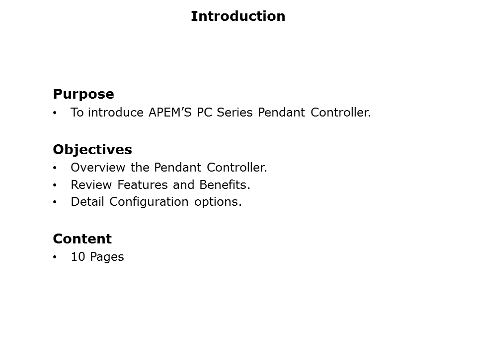 PC Series Pendant Controller Slide 1