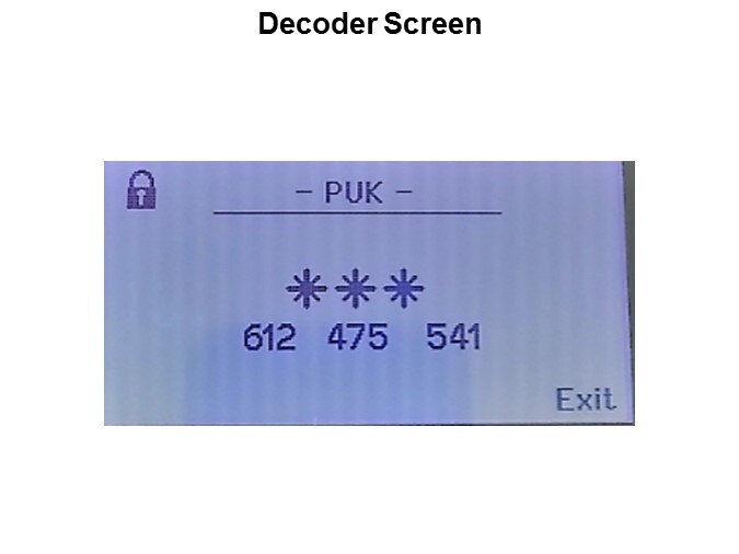 Decoder Screen