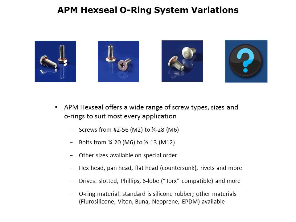 Self-Sealing Fasteners and Washers Slide 6