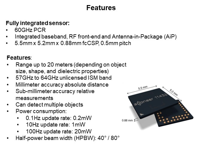 Image of Acconeer AB Pulsed Coherent Radar (PCR) Sensor - Hardware