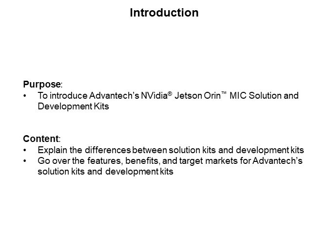 Image of Advantech NVidia® Jetson Orin™ MIC Solution and Development Kits - Introduction