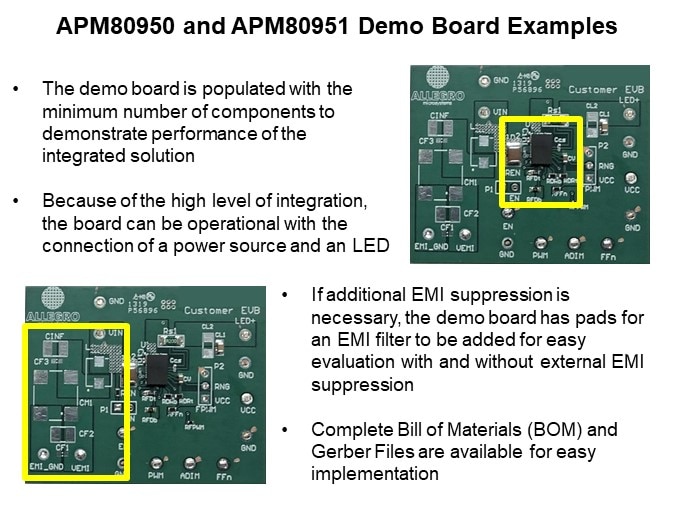 Image of Allegro Microsystems APM80950 and APM80951 LED Driver Modules - Demo Boards