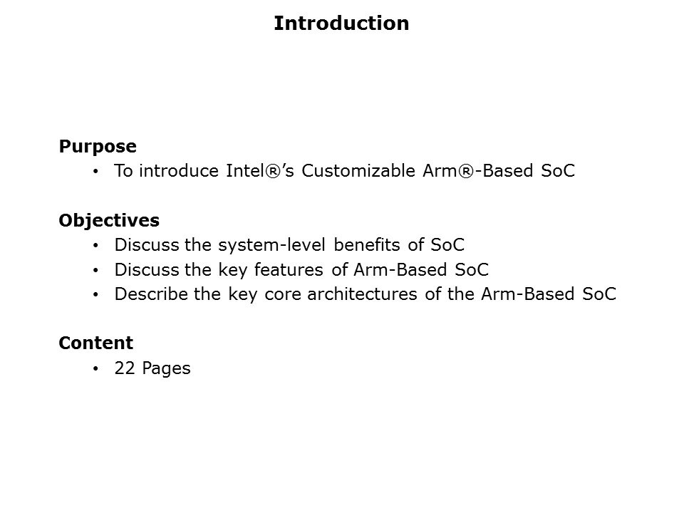 Customizable ARM-Based SoC Slide 1