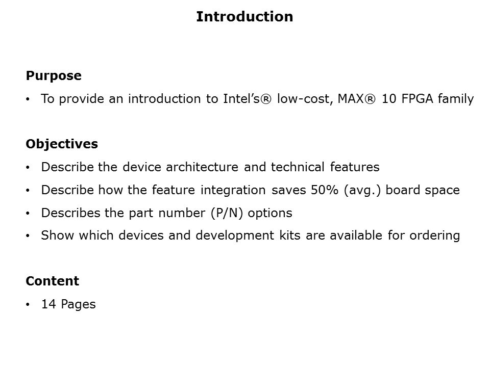 MAXC-10-FPGA-Overview Slide 1