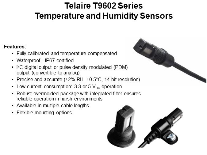 Telaire T9602 Series Temperature and Humidity Sensors