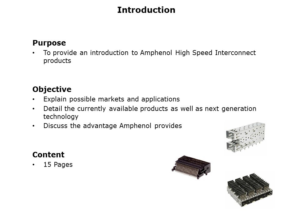 High Speed Interconnects Slide 1