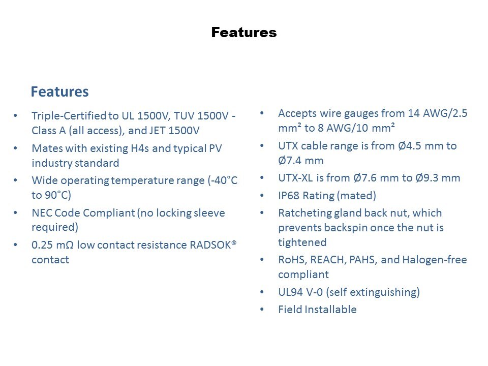 features