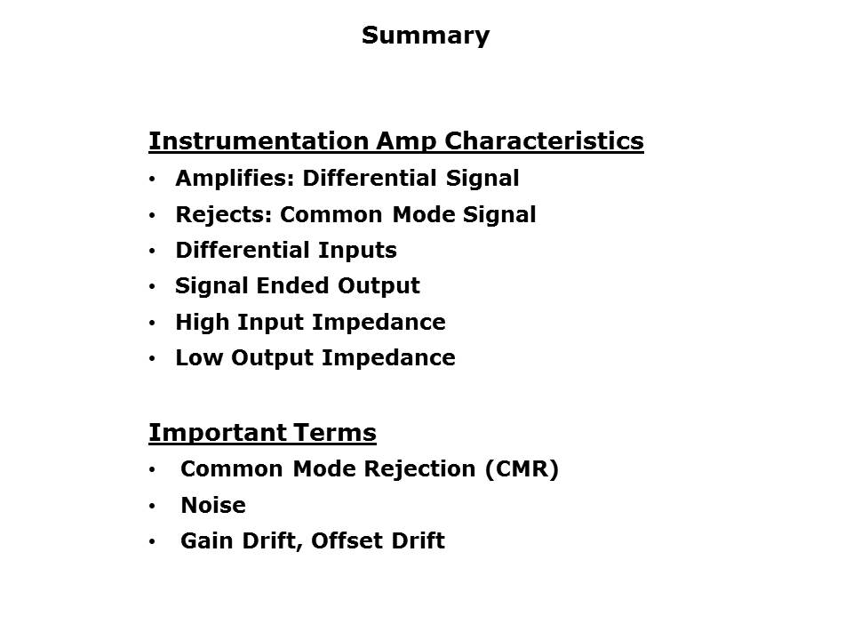 Instrumentation Amplifier Primer Slide 11