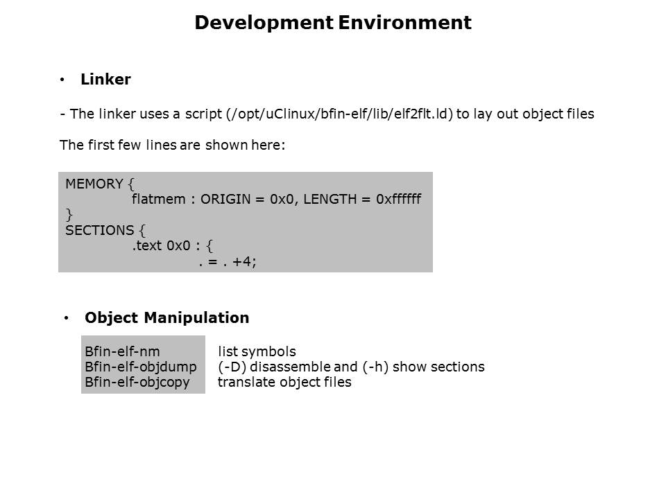 DSP Blackfin STAMP BSP Slide 10
