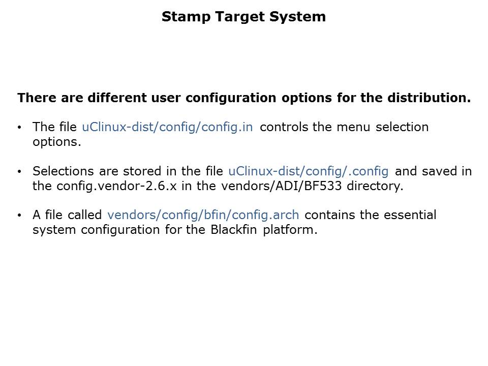 DSP Blackfin STAMP BSP Slide 28