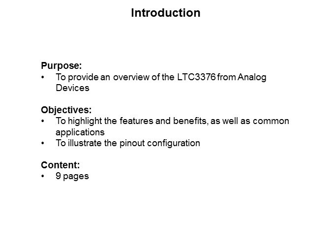 Image of Analog Devices LTC3376 Family-Slide1