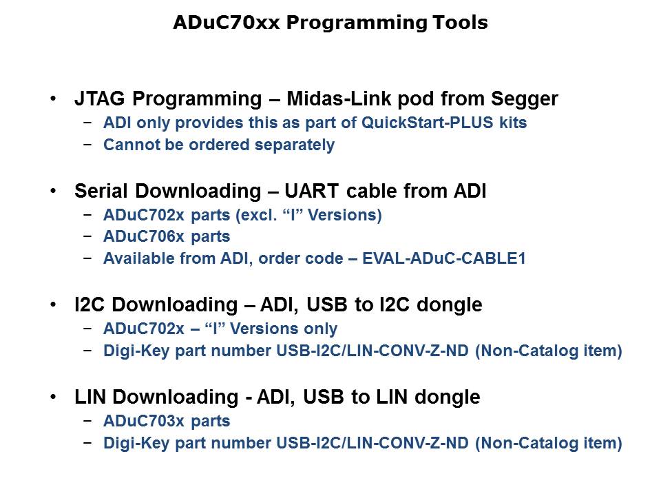 ARM7 Applications and Tools Slide 30