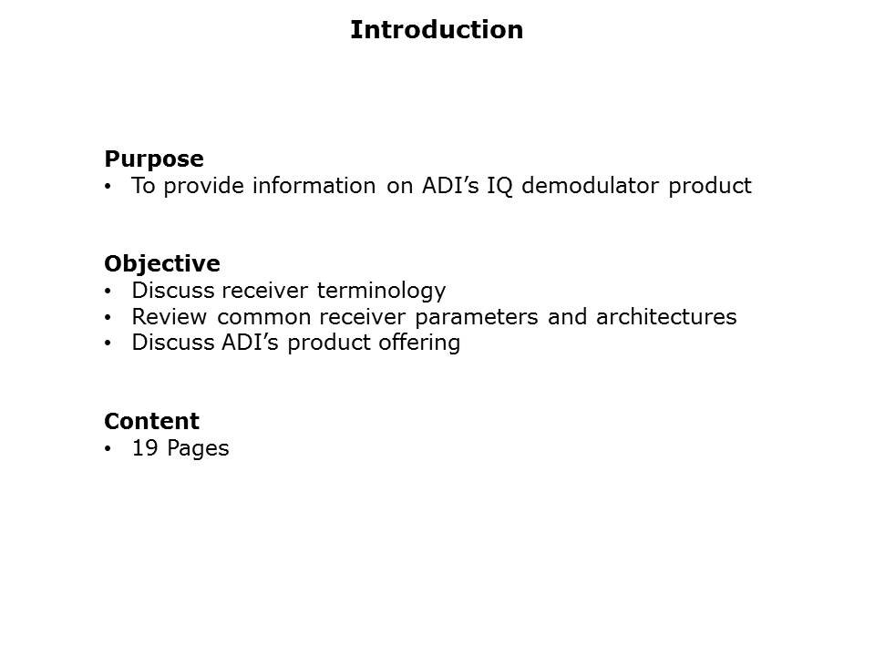 RF - IQ Demodulator Slide 1