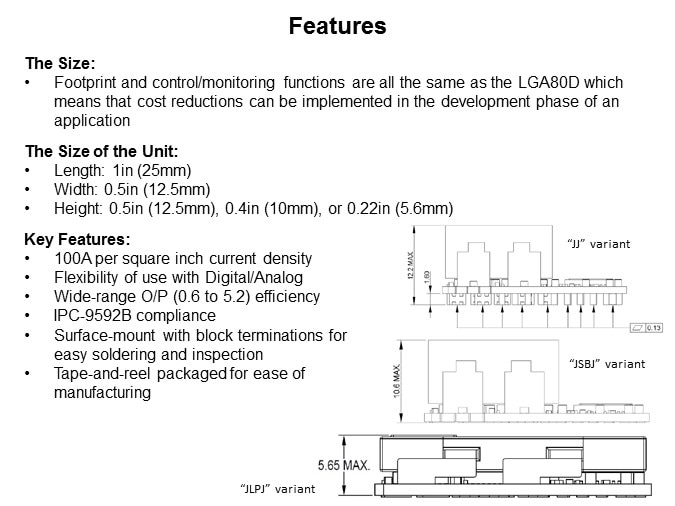 Image of Artesyn Embedded Technologies LGA50D Non-Isolated DC/DC Converter-Slide4