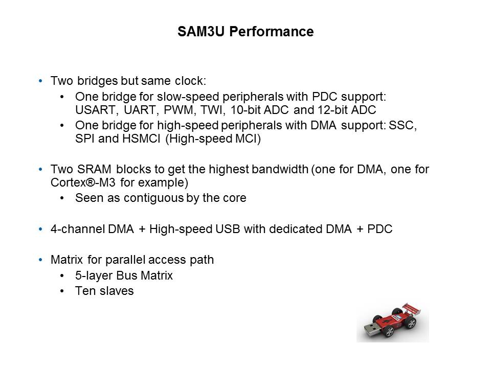 Cortex-M3 Introduction and Specific SAM3U Implementation Slide 13
