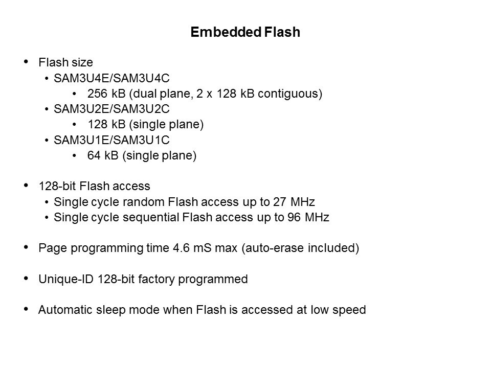 SAM3U Cortex-M3 Based MCU Introduction Slide 17