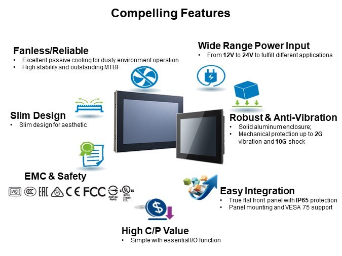 Image of B&B SmartWorx/Advantech PPC-3xxx-MART Panels for HMI and SCADA Solutions - Compelling Features