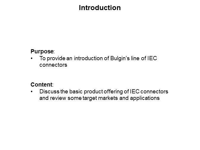 Image of Bulgin IEC Connectors - Introduction