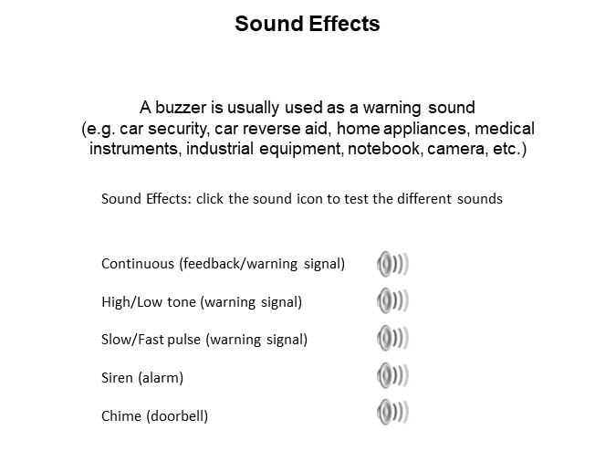 Image of CUI Devices Buzzer Overview - Sound Effects