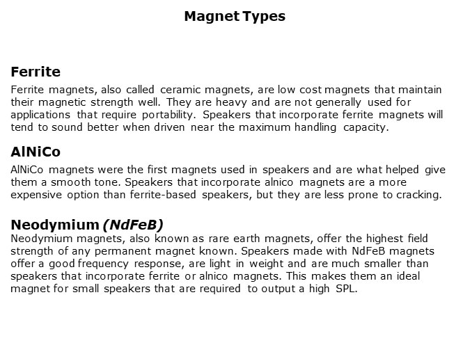 Magnet Types