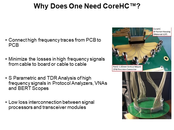 Why Does One Need Corehc?