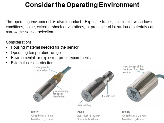 Consider the Operating Environment