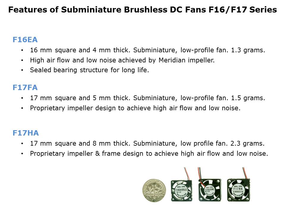 Mini Brushless DC Fans Slide 2