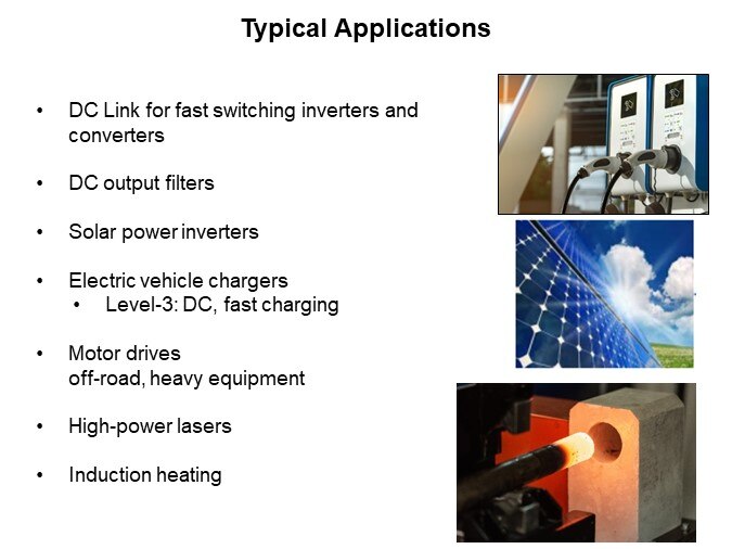 Image of Cornell Dubilier 944L Series of Low Inductance Film Capacitors - Applications