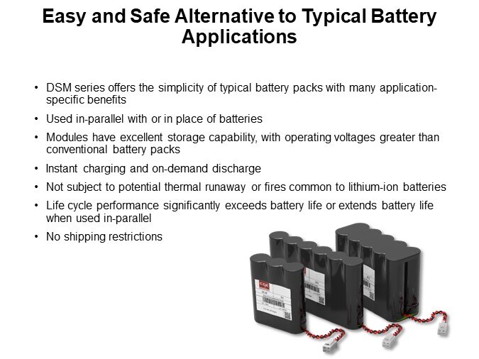 Easy and Safe Alternative to Typical Battery Applications