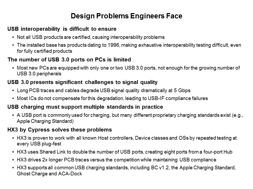 HX3 USB 3.0 HUB Controller Slide 5