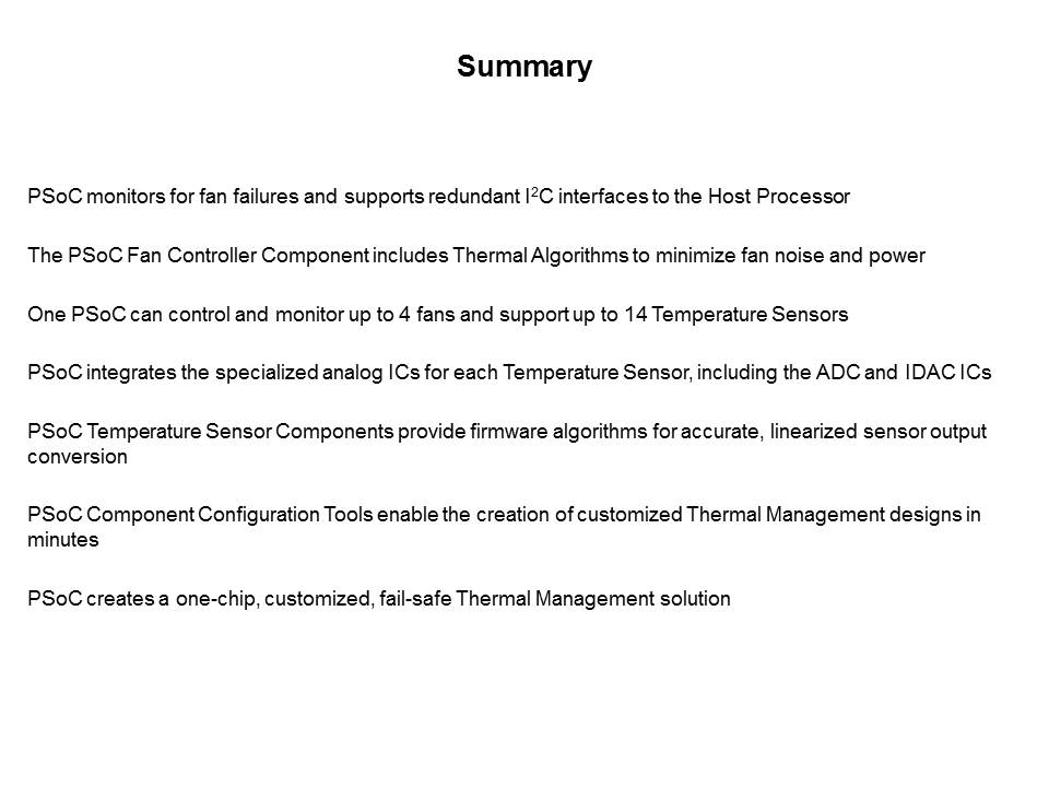 PSoC 4 Solution for Thermal Management Slide 16