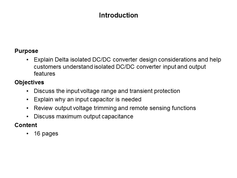 Isolated DC-DC Converter Design Considerations Slide 1