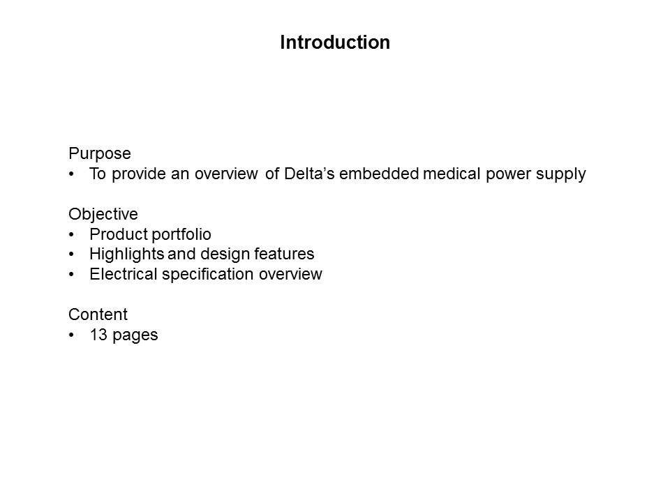 MDS Series: Embedded Medical Power Supplies Slide 1