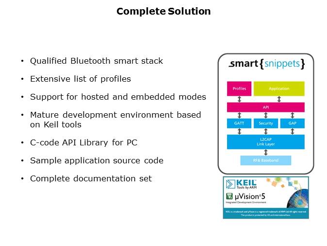 Single-Mode Bluetooth Smart System-on-Chip Solution Slide 12