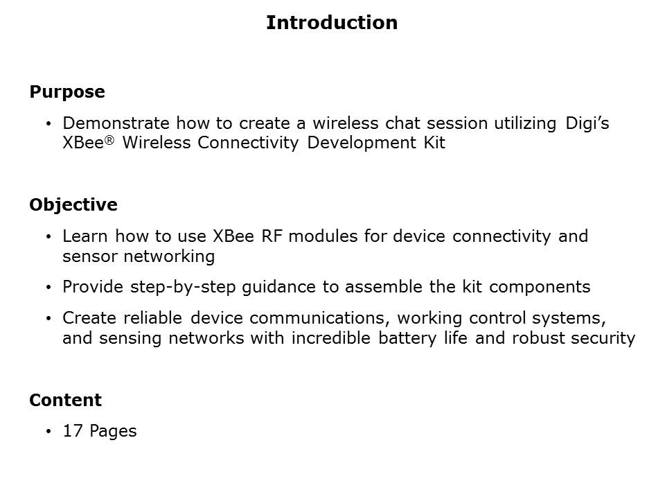 Chat Session via XBee Slide 1