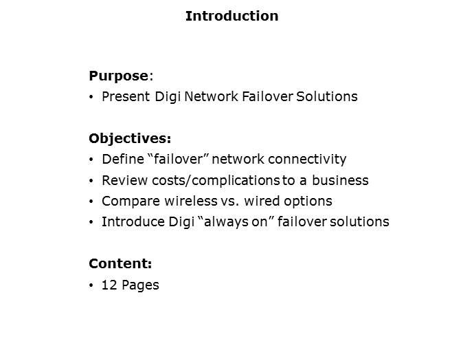 Digi Network Failover Solutions Slide 1