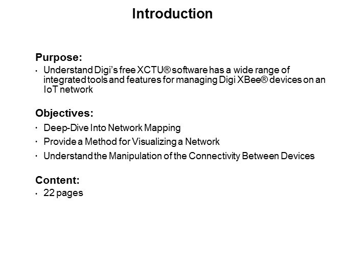 Mapping a Digi XBee IoT Network with Digi XCTU Slide 