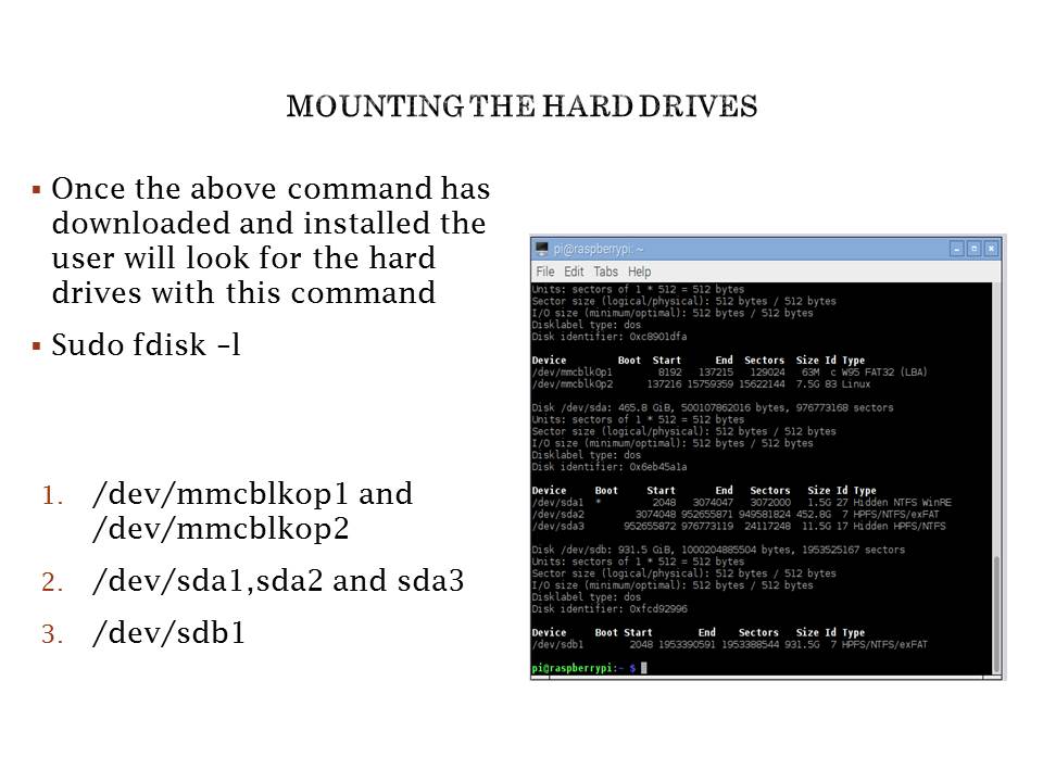 mounting hard drives