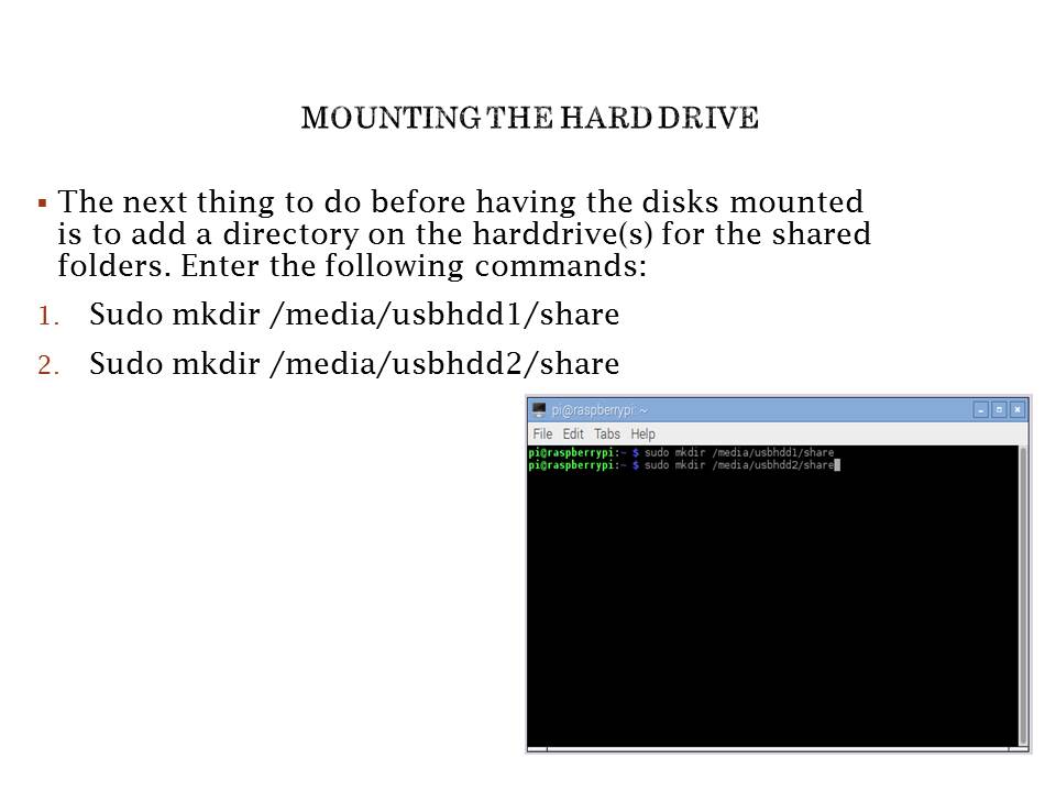 mounting hard drives