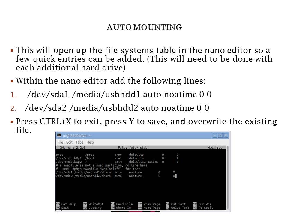 auto mounting