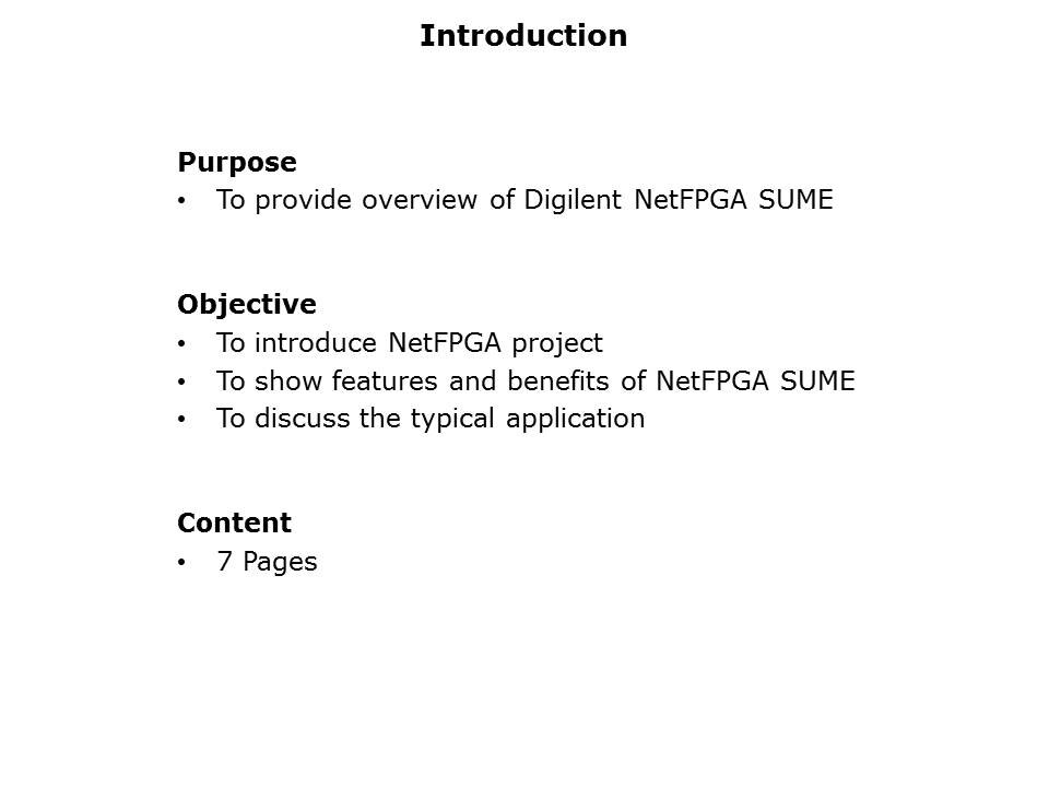 NetFPGA SUME Networking Slide 1