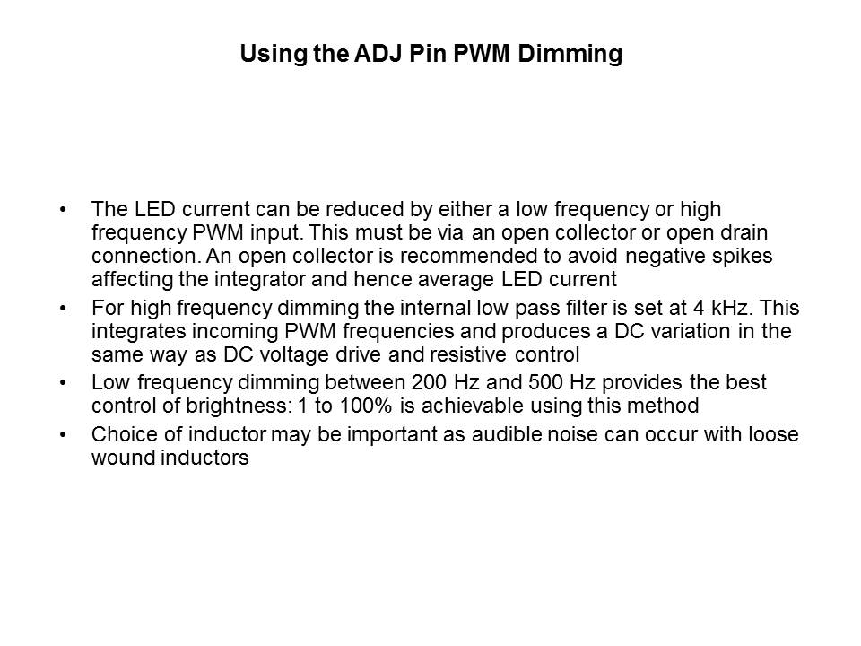 High Power LED Driving Solutions - ZXLD1350 Slide 20
