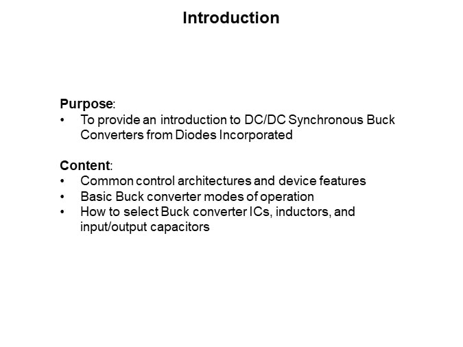 Image of Diodes Inc. DC/DC Synchronous Buck Converter - Introduction