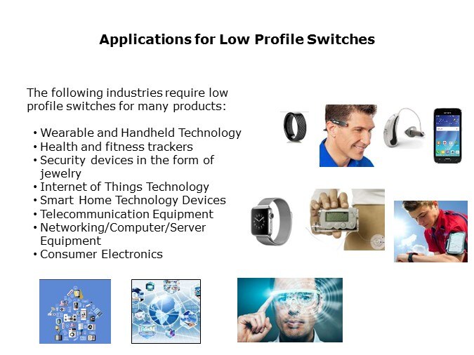 Applications for low profile