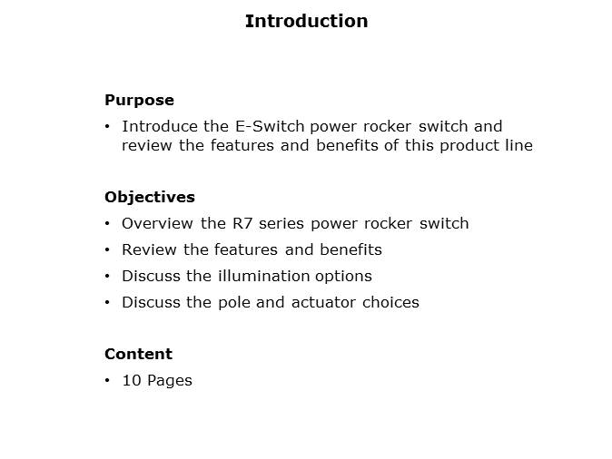 R7 Series Power Rocker Switch Slide 1